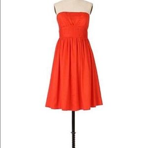 Anthropologie Moulinette Soeurs strapless dress